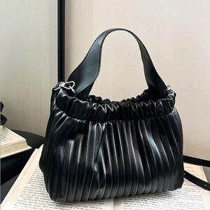 Vegan Leather Bucket Bag